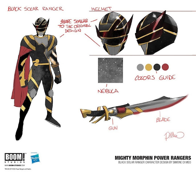 NickALive!: BOOM! Studios Reveals New Power Rangers Solar Ranger Designs