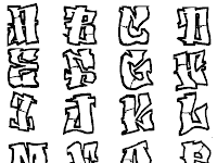 Alphabet Graffiti Alphabet Tattoo Letter Fonts
