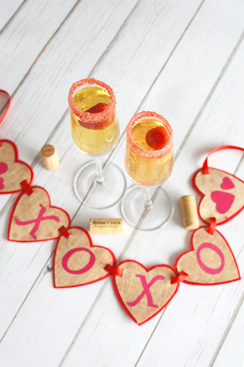 Valentine's Day Wine Spritzer | My Darling Days Valentine's Day Wine Spritzer | My Darling Days
