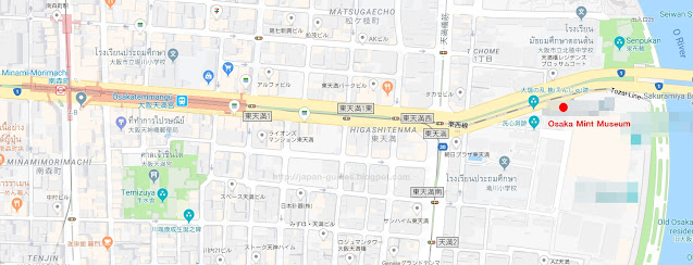Mint Museum Osaka Sakura map