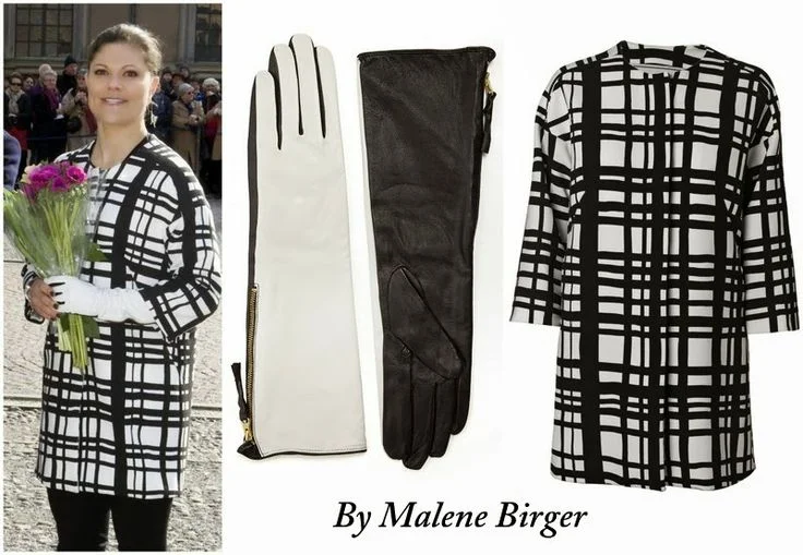 Crown Princess Victoria's By Malene Birger Coat and Gloves