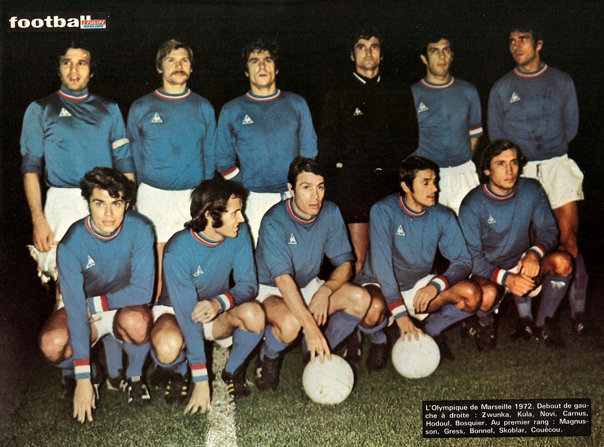 THE VINTAGE FOOTBALL CLUB: OLYMPIQUE de MARSEILLE 1971-72.