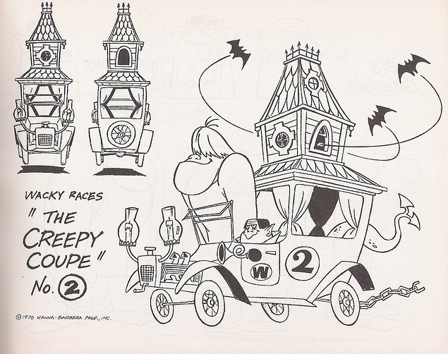 wacky races coloring pages - photo #27