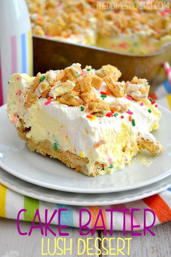 Cake Batter Lush Dessert #cake #batter #lush #dessert #dessertrecipes #easydessertrecipes #cakerecipes Cake Batter Lush Dessert #cake #batter #lush #dessert #dessertrecipes #easydessertrecipes #cakerecipes