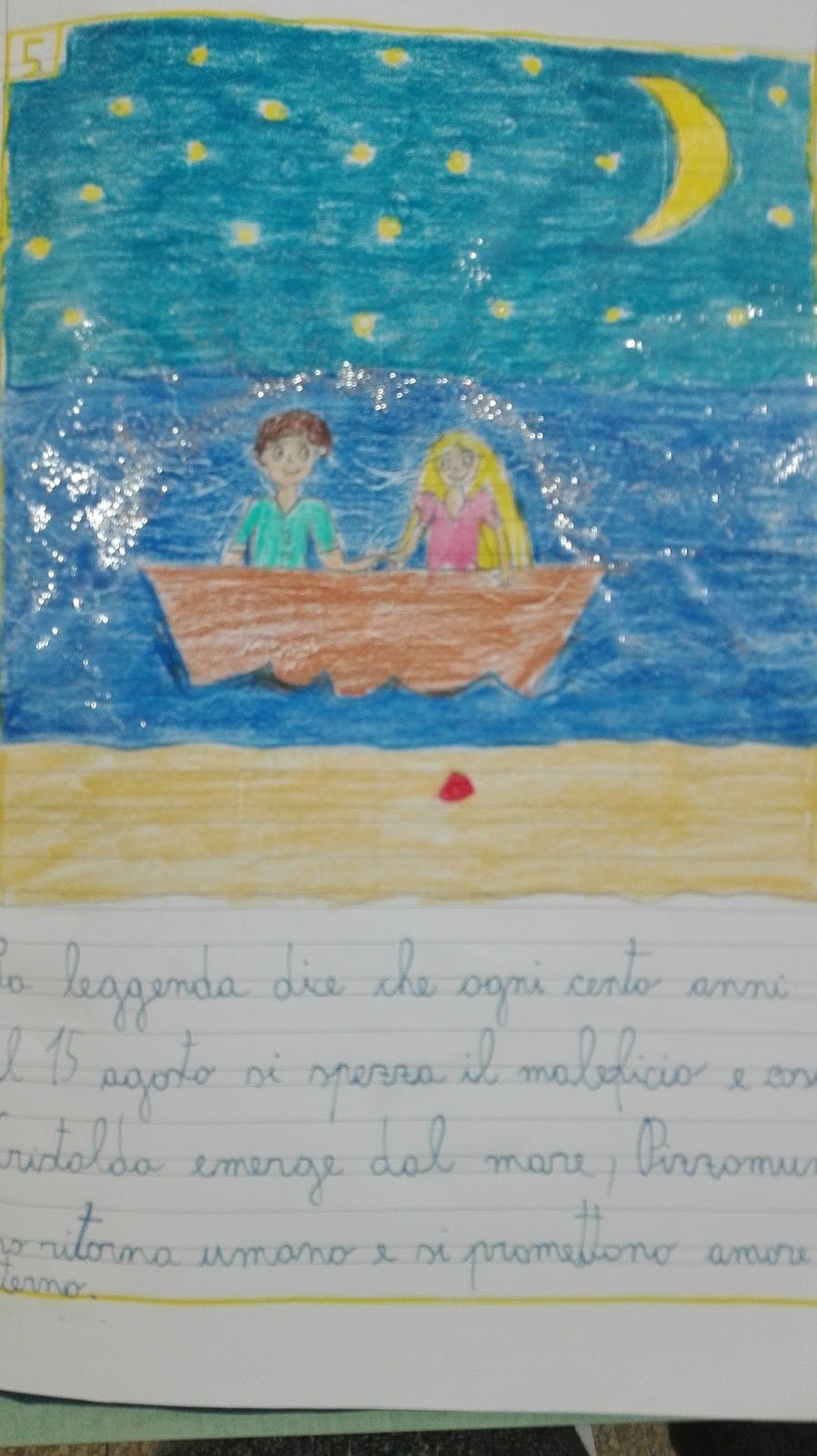 la mia classe C maestra Conci La leggenda di Cristalda e Pizzomunno