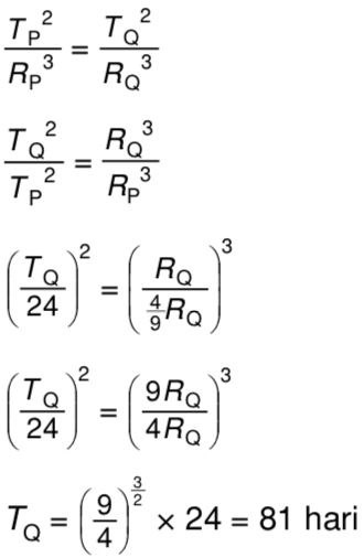 Dua Buah Planet P Dan Q Mengorbit Matahari Perbandingan Antara Jarak Planet P Dan Planet Q Mas Dayat Dua Buah Planet P Dan Q Mengorbit Matahari Perbandingan Antara Jarak Planet P Dan Planet Q Mas Dayat