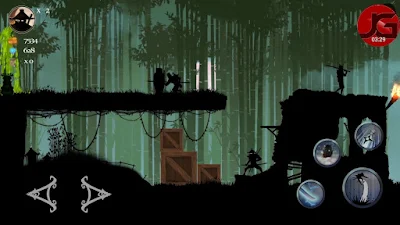 لعبة Ninja Arashi مهكرة للأندرويد، لعبة Ninja Arashi كاملة للأندرويد