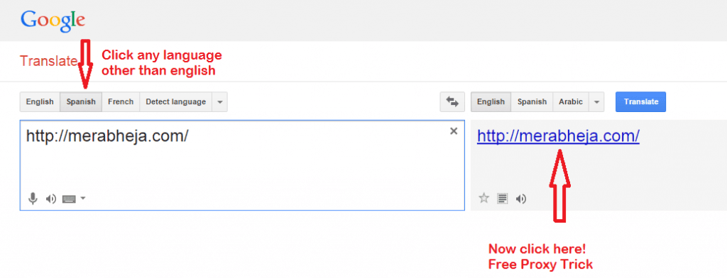 google free proxy