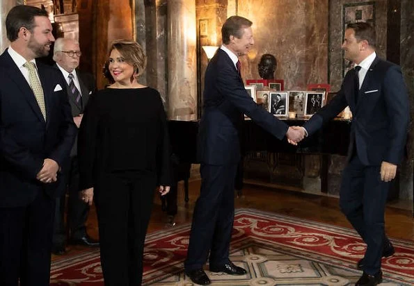 Grand Duke Henri, Grand Duchess Maria Teresa, Hereditary Grand Duke Guillaume and Hereditary Grand Duchess Stéphanie. Princess Stephanie