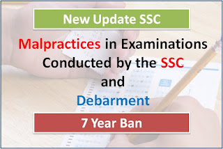 Malpractices in Examinations Conducted by the SSC and Debarment