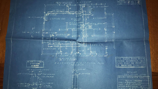 Sears blueprints for customized Sears Vallonia 1933