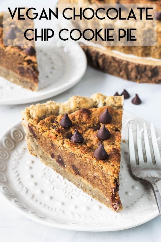 CHOCOLATE CHIP COOKIE VEGAN PIE Special Cake and Cooking