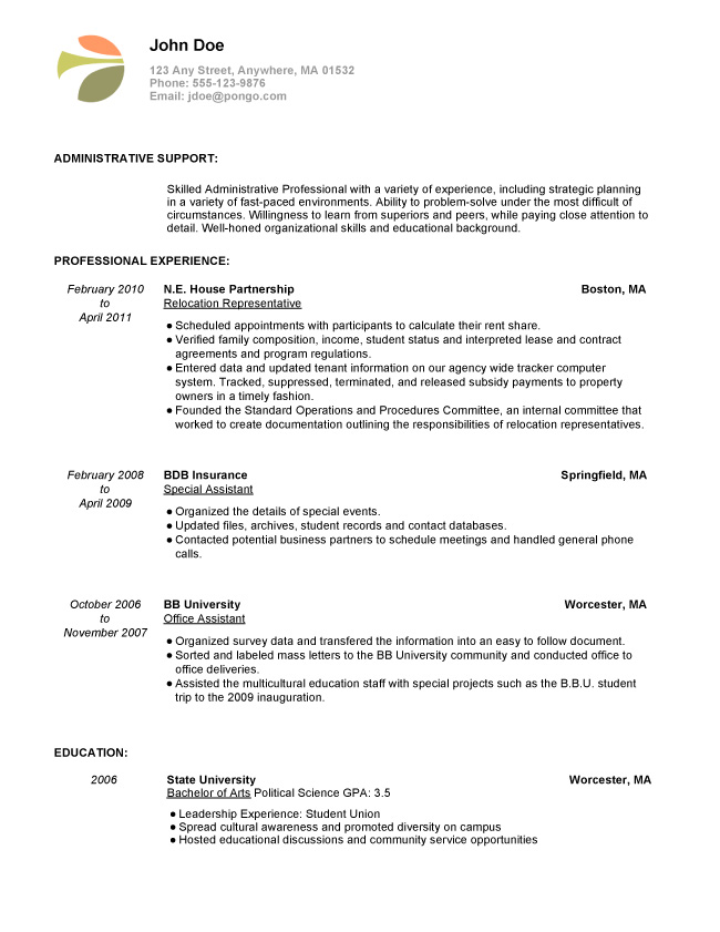 Resume Format: Resume Samples Homemaker
