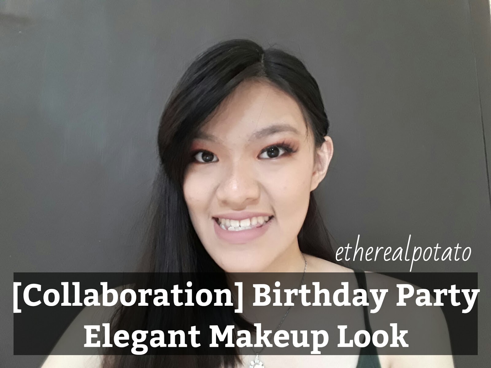 Collaboration Birthday Party Elegant Makeup Look Ethereal Potato
