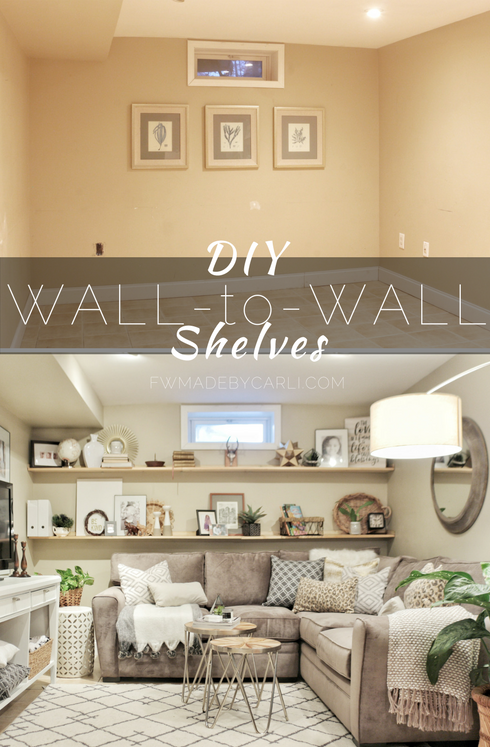 diy wall to wall shelves