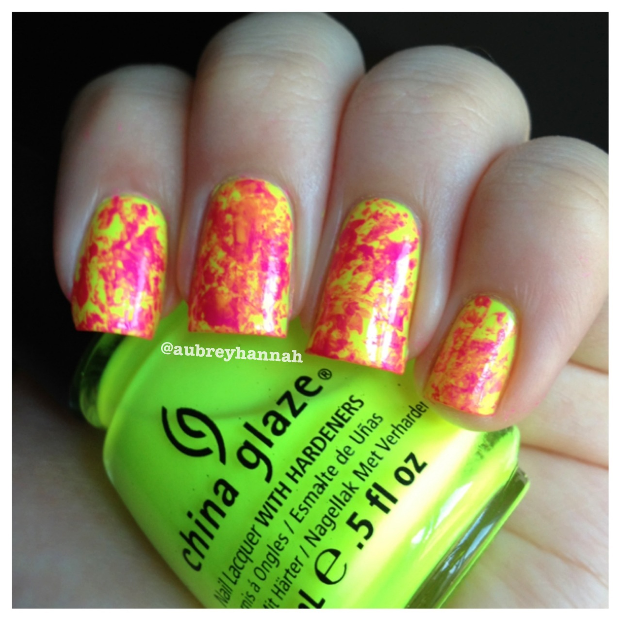 Aubrey Hannah Neon Saran Wrap Tutorial