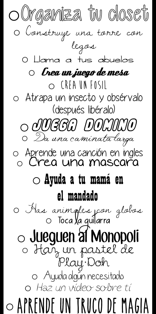 Beck S Crafts Stuffs 101 Cosas Que Hacer En Vacaciones