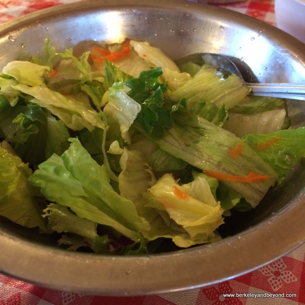 lunch salad at Samoa Cookhouse in Eureka, California lunch salad at Samoa Cookhouse in Eureka, California