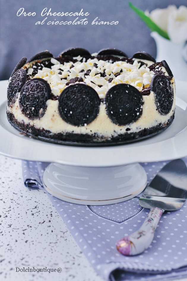 oreo cheesecake al cioccolato bianco