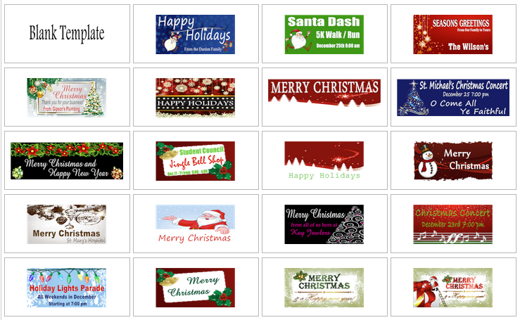 Banners.com: How to Make Custom Christmas Banners