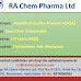 RA chem Pharma Ltd. Invite Executive/Sr.Executive in department of Analytical Quality Assurance
