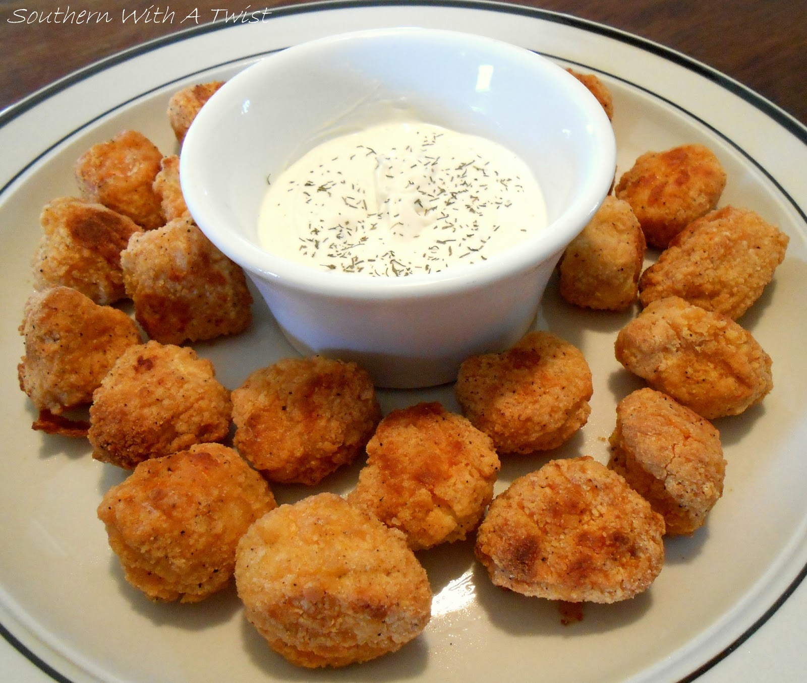 Southern With A Twist Dilly Ranch Dip for Popcorn Chicken