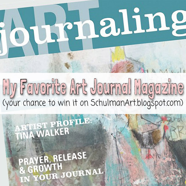 Art Journaling Magazine Giveaway | Enter to win here → http://schulmanart.blogspot.com/2016/01/my-favorite-art-journaling-magazine.html
