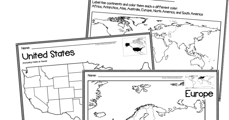 FREE Printable Blank Maps