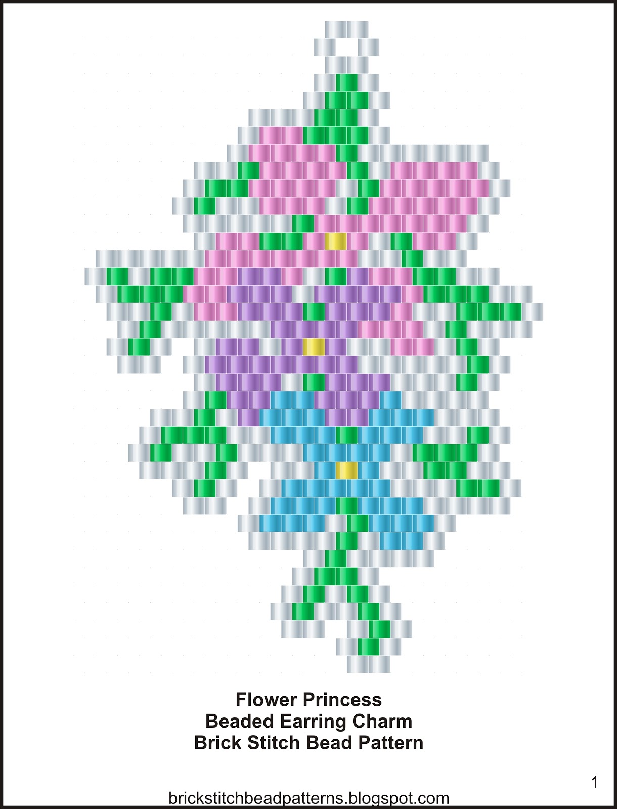 brick stitch bead patterns journal flower princess brick toho seed beads color chart