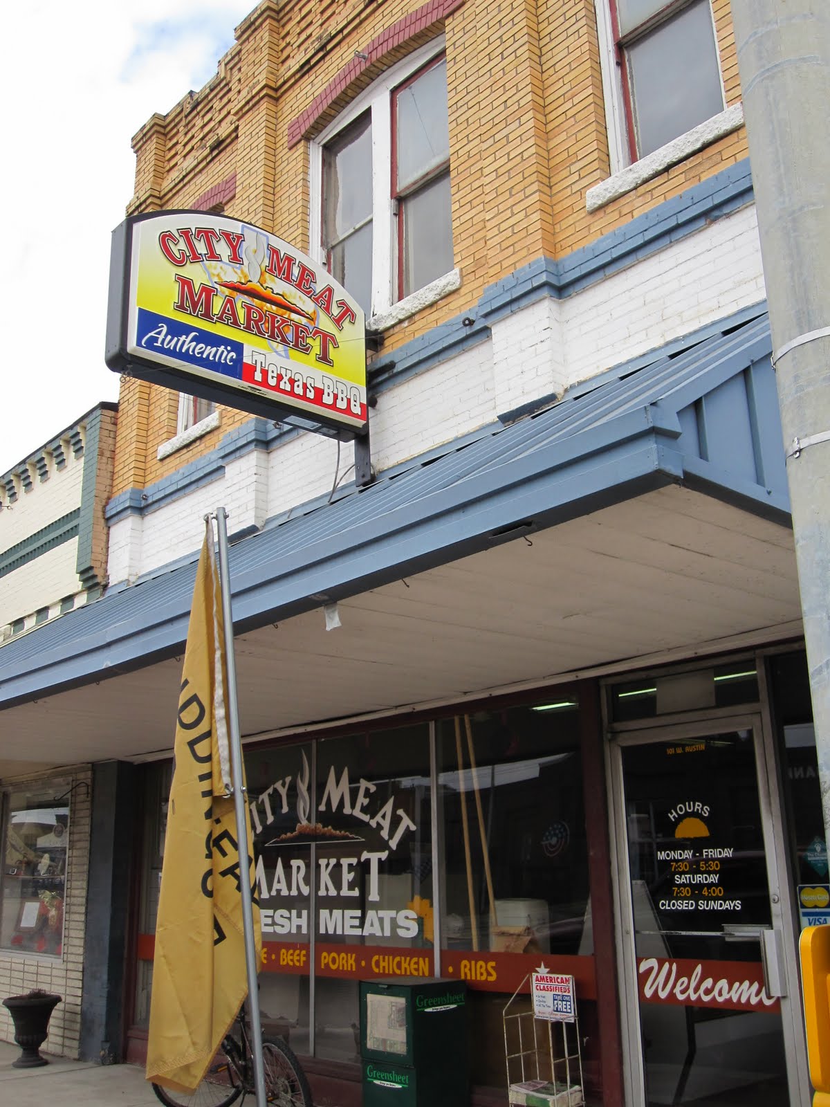 Man Up Tales of Texas BBQ™ The rest from City Meat Market (Giddings, TX)