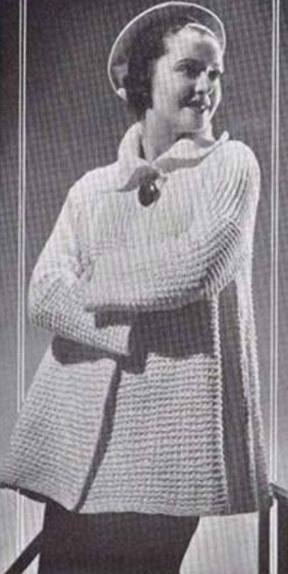 The Vintage Pattern Files: 1930's Knitting - A “Jiffy” Coat