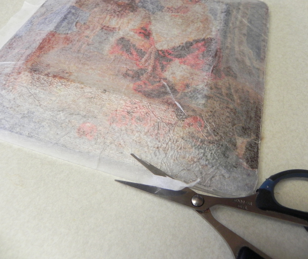SybillinartNews Decoupage a glass plate Tutorial