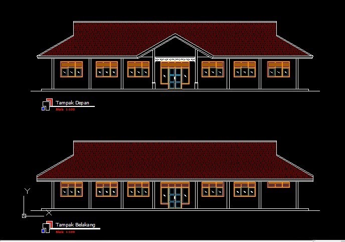 AUTO CAD GAMBAR RUANG KANTOR/ RUANG GURU/ RUANG KEPSEK SMAN 2014/2015