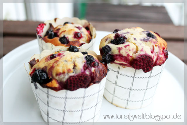 Tonerl&amp;#39;s Welt: Süße Sonntags Sünde: Frucht Quark Muffins