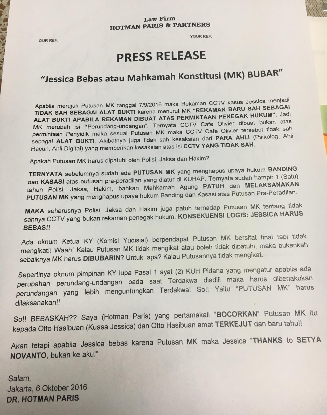Contoh press release wood scribd indo