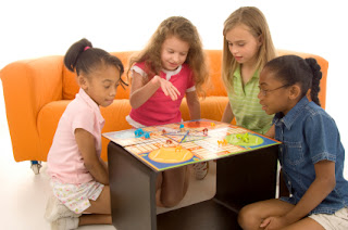 Playing board games as a group
