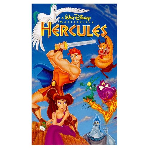 VHS cover Hercules 1997 animatedfilmreviews.filminspector.com