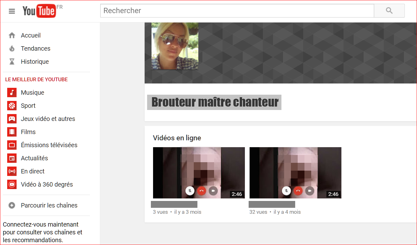 rencontres en ligne chantage