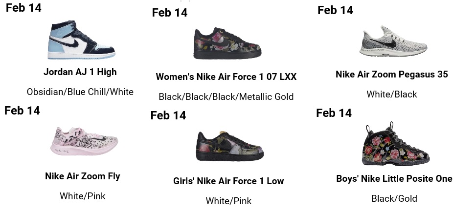 archived sneaker release dates july december