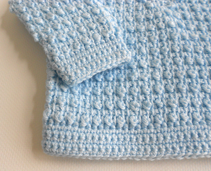 Tunisian Baby Sweater — Peachtree Cottage™
