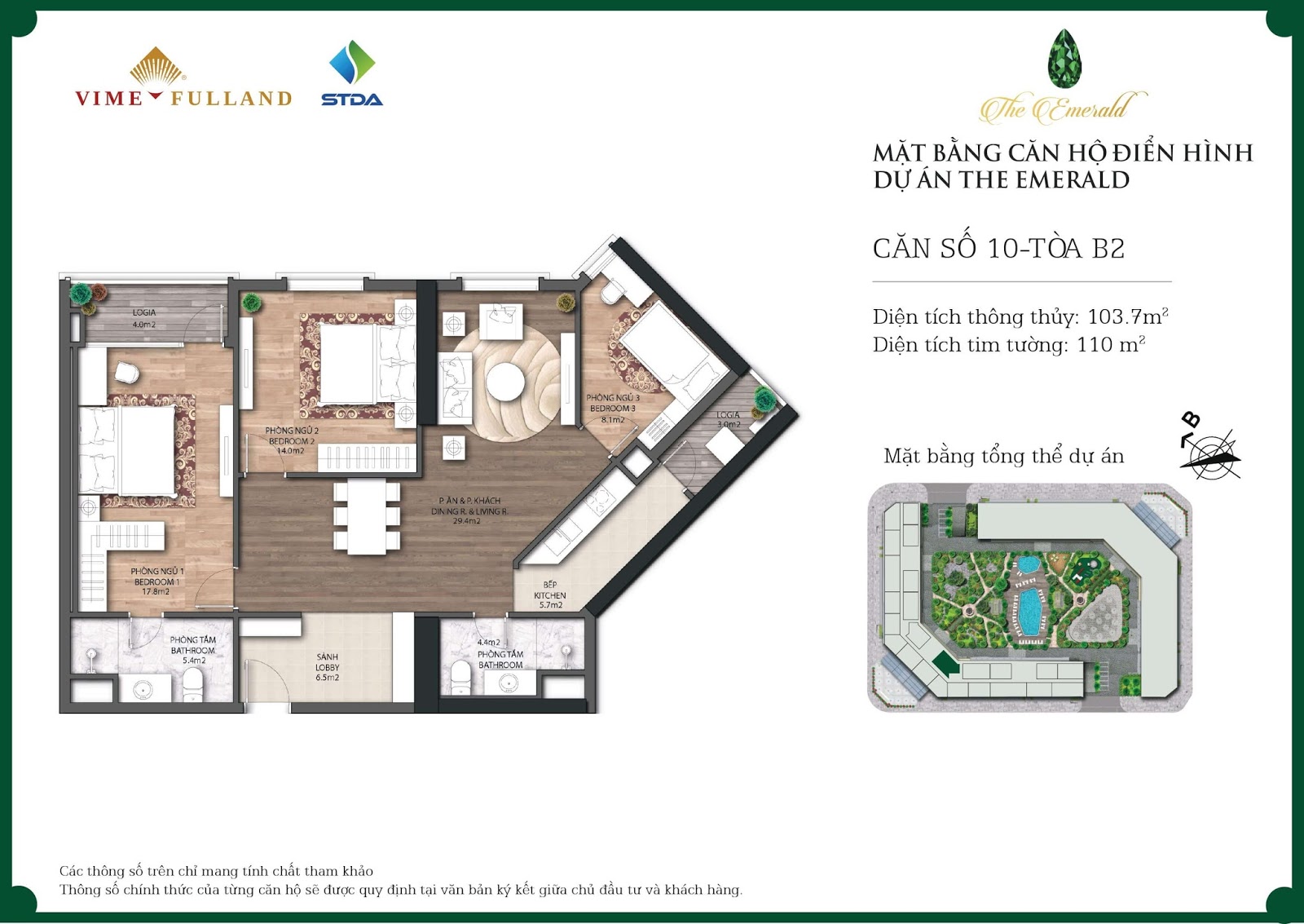 Thiết kế chi tiết mặt bằng căn hộ tòa B dự án The Emerald Mỹ Đình Thiết kế chi tiết mặt bằng căn hộ tòa B dự án The Emerald Mỹ Đình