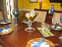 blue and gold dining room ideas