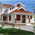 1364 sq.feet sloping roof villa design