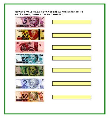 ATIVIDADES COM SISTEMA MONETÁRIO ATIVIDADES COM SISTEMA MONETÁRIO