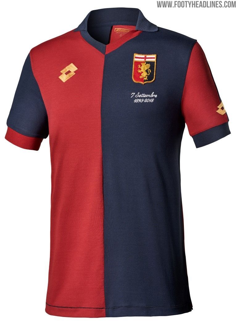 Genoa CFC 2018/19 Lotto Home Kit - FOOTBALL FASHION