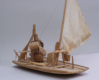 Model of a jangada Model of a jangada
