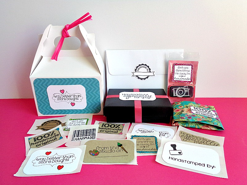 DIY How To Make Your Own Handmade Labels & Label Storage Box Running With A Glue Gun
