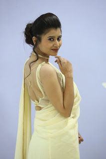 Actress Shraddha Sharma Saree Stills At KS 100 Movie Teaser Launch Actress Shraddha Sharma Saree Stills At KS 100 Movie Teaser Launch