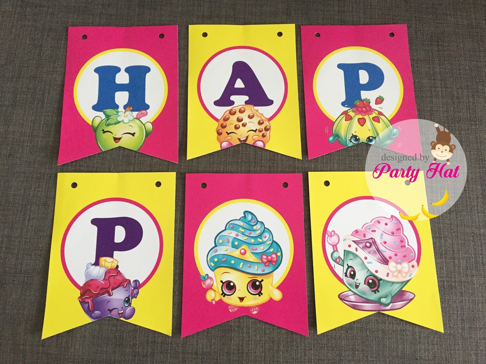 Party Hat Shopkins Party for Shanice 6YO