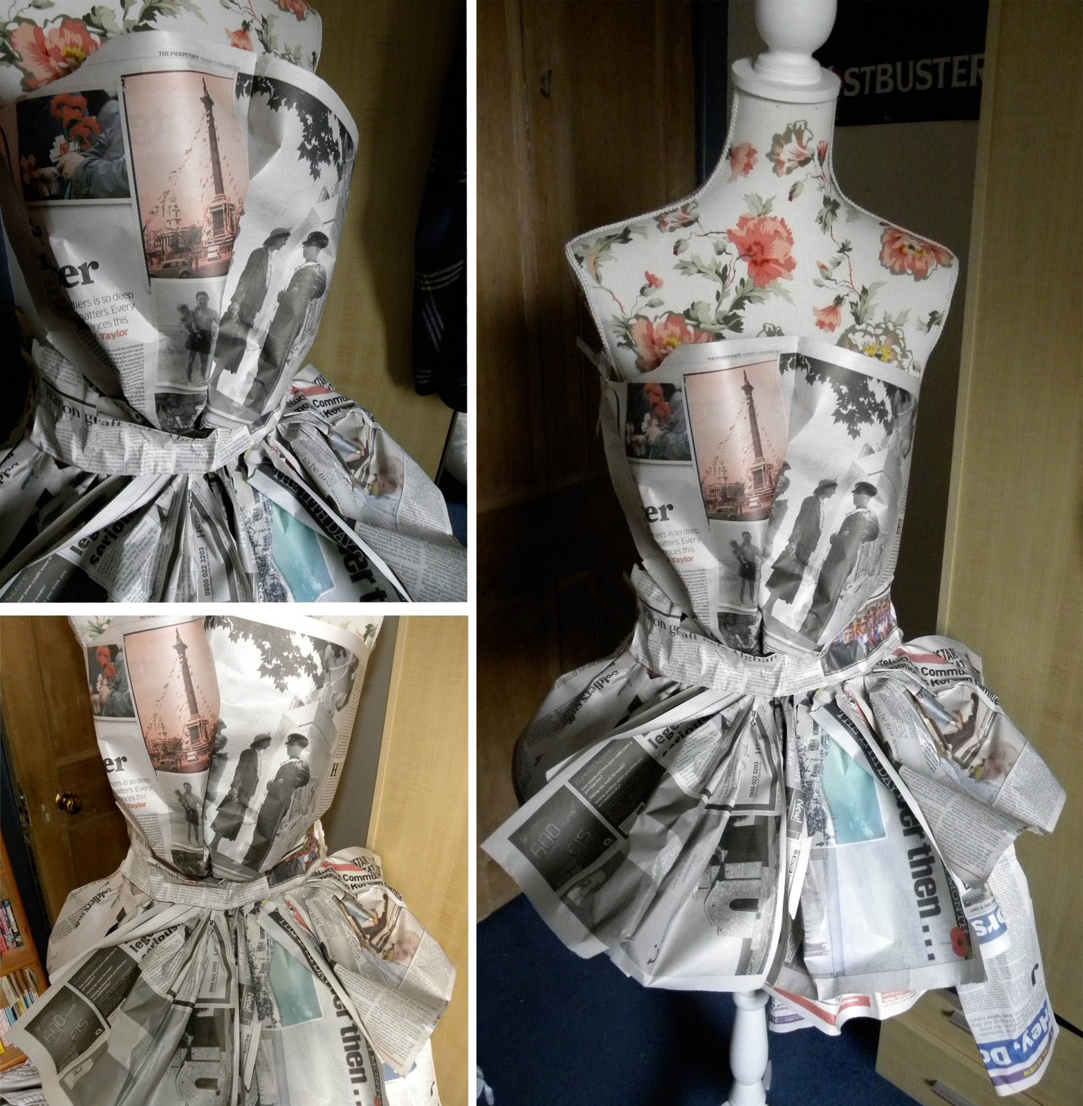 METHODOLOGY making other newspaper dresses for practice